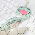 Miniatyrbillede 6 af 8: Dynamisk rystbar Hatsune Miku nøglering Spise grønt løg nøgler