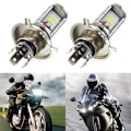Miniatyrbillede 1 af 5: 1 STK Motorcykel H4 COB LED Forlygte Hi/Lo Beam Front Light Lam