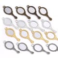 Miniatyrbilde 3 av 8: 10 stk Vintage Legering Mini Speil Charms Med Antikk Gravert De A4