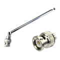 Miniatyrbillede 1 af 7: FM-radioantenne BNC-stik Teleskopantenne 0,7m Rustfri