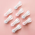 Pikkukuva 2 / 5: 12 kpl Kawaii Cat Claw Vaatetapit Muoviset metallijousiklipsit Cl Pink