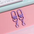 Miniatyrbilde 6 av 8: 10 stk Farge nøkkelring anheng med hummerspenner Hundespenne nøkkel Ri 10Pcs Random Color