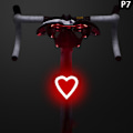 Miniatyrbilde 1 av 8: Photon Drop Light USB oppladbar sykkelbaklykt 3 Light M 7