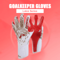 Miniatyrbillede 2 af 8: Latex slidstærk og skridsikker specialiseret fodboldmålmand Black Red Size 9