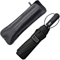 Miniatyrbilde 8 av 8: Svart PU-lær paraplydeksel etui bærbar vanntett paraply 1PCS