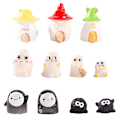 Miniatyrbild 6 av 8: Halloween trädgårdsminiatyr spöke mikrofigur dekoration för mikro A3