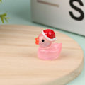Miniatyrbilde 1 av 8: 1 stk Mini Lysende Harpiksender Glow In The Dark Miniatyr Ornament Pink