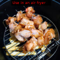 Miniatyrbilde 4 av 5: 3 spyd Air Fryer Rack sett Stålholder dobbeltlagsgrill