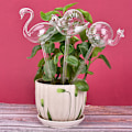 Pikkukuva 3 / 8: 1 kpl Glass Flowers Water Feeder Self Watering Bird Design Wate Bird