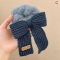 Miniatyrbillede 1 af 5: Nye Scrunchie Damer Varmt Hår Scrunchies Vinter Strik Hårbånd C