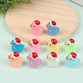 Miniatyrbilde 2 av 8: 1 stk Mini Lysende Harpiksender Glow In The Dark Miniatyr Ornament Pink
