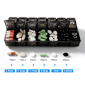Pikkukuva 2 / 8: 7 päivää viikoittainen case 14 grids lääketablettiannostelija White+Black