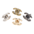 Pikkukuva 3 / 8: Metallinen Clasp Turn Lock Twist lukot tee-se-itse käsilaukulle Craft Bag Pur A
