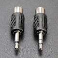 Miniatyrbillede 3 af 5: 1 Stk RCA Jack-stik til stik 3,5 MM Mono Stereo-stikadapter B