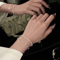 Miniatyrbillede 7 af 8: Rustfrit stål Mode Simple Shiny Chain Armbånd Til Kvinder M A1