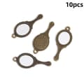 Miniatyrbilde 8 av 8: 10 stk Vintage Legering Mini Speil Charms Med Antikk Gravert De A6