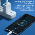 Miniatyrbillede 5 af 7: 120W 10A USB Type C USB Kabel Super Fast Charing Line til Mobil 1m