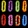 Miniatyrbilde 2 av 6: Hawaiianske Leis Simulerte Silkeblomster Leis Dansefest Fancy Dres Red
