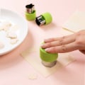 Miniatyrbilde 7 av 8: Grønnsaksfrukt ter Rustfritt stål Blomster Tegneserie Shape Mold 9pcs-Purple