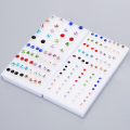 Miniatyrbilde 3 av 5: 20 par sett Rhinestone Crystal Stud øredobber 3mm