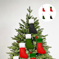 Pikkukuva 2 / 8: 12 kpl Joulupukki Sukat Plush Riippuva Takka Joulukuusi Dec 3