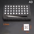 36st Stål Alfabetet bokstavsnummer läder Stämpel Punch Set 3.5mm