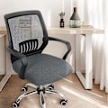 Miniatyrbillede 7 af 8: Spandex Elasticitet Kontor Stretch Computer Stolbetræk Anti-du Light gray