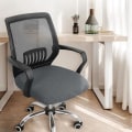 Miniatyrbillede 7 af 8: Spandex Elasticity Office Stretch Computerstolebetræk Anti-du Dark gray