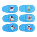 Pikkukuva 1 / 5: 6 kpl / set Sarjakuva Lasten Single Eye Cover Eye Mask Lazy Eye P C/right eye