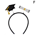 Pikkukuva 1 / 5: Valmistujaislaki Cap Mini Grad Hat Mini Bachella F