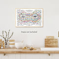 Pikkukuva 3 / 7: Healing Web Poster Natural Remedies Chart Canvas Wall Art Horiz 1