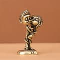 Miniatyrbilde 2 av 8: Messing kyssende parstatue Vintage utskåret design Romantisk tekst