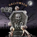 Miniatyrbild 5 av 8: Halloween Graveyard Tombstone Cemetery Home Decor Horror Atmosp B