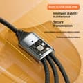 Pikkukuva 3 / 8: USB / Type C -jakokaapeli 3-in-1 moniporttinen uros-naaras-sovitin A2