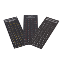 Miniatyrbilde 3 av 5: Arabisk tastatur-klistremerke bokstav Vanntett frostet uten refleksjon Red