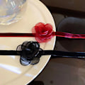 Miniatyrbillede 2 af 8: Mode Kvinders Casual Flower Bow Halskæde Gothic Choker Party A1