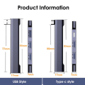 Miniatyrbild 7 av 8: PD High Speed USB-C USB HUB Bred Använder USB3.0 5Gbps Portable Ty USB3.0