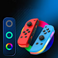 Miniatyrbilde 3 av 8: Joypad For Switch RGB Light Wake-up Vibration Glare Controller Green and Blue