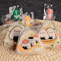 Miniatyrbillede 5 af 8: 50 stk. Japanske trekant risbolle engangs-emballageposer Sush B