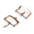 Miniatyrbillede 4 af 8: Rustfrit stål Ur Pin Spænde Læder Ur Band Strap Spænde Rose Gold 18mm