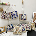 Miniatyrbillede 2 af 7: Lærredstasker til kvinder Skuldertaske Retro Casual Tote Håndtasker E A8