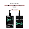 Miniatyrbillede 1 af 8: Understøtter Micro USB Type C Qi trådløs opladeradapter Induktion C