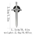 1 st frimurar-emblem svärdformade broscher sol lejonhuvud design A3
