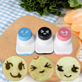 Miniatyrbillede 4 af 5: Tegnefilm riskugleforme DIY Smilende ansigtsform Tang ter Bent
