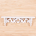 Miniatyrbillede 8 af 8: Hvid træ Væghylde Display Hængende Rack Opbevaringsvarer Hold White Medium