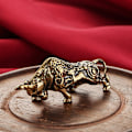 Miniatyrbillede 1 af 8: Messing Lucky Tyrefighting Statue Hjem Ornamenter Kobber Dyr Mi