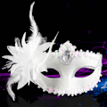 Miniatyrbilde 3 av 8: Halloween Princess Maske Stor Lily Maske Prinsessekjole Maske SL 20*10*10