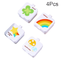 Pikkukuva 1 / 8: 1/4 kpl Mini Neliömäinen Kannettava Kastikkepullo Bento-Pullotusastia 4Pcs