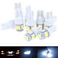 Miniatyrbild 5 av 8: 10 st White T10 Wedge 5-SMD 5050 5W5 LED-nummerskyltslampor