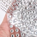 Pikkukuva 7 / 8: Itsekiinnittyvä kasvojen hiukset jalokivet strassit kristallitarra Body J 10mm/25pcs